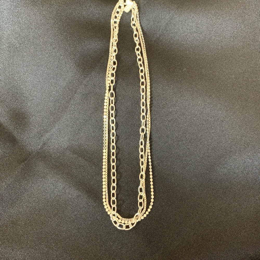 Silpada Sterling Silver three strand necklace